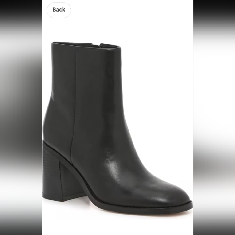 Marc Fisher Sleek Black Heeled Boots.New Confition